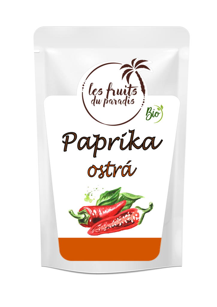 Paprika ostrá mletá BIO 250 g LES FRUITS DU PARADIS