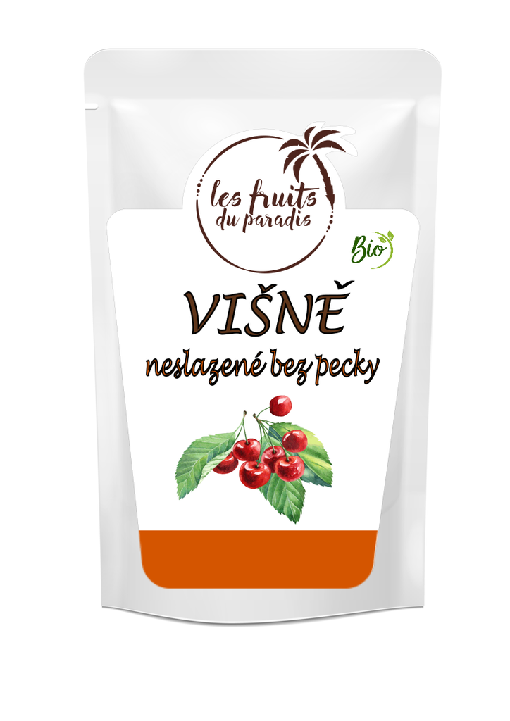 Višne bez kôstky nesladené BIO 500 g LES FRUITS DU PARADIS