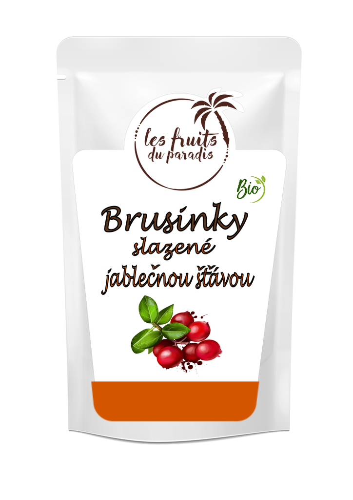 Brusnice s jablkovou šťavou BIO 500 g LES FRUITS DU PARADIS
