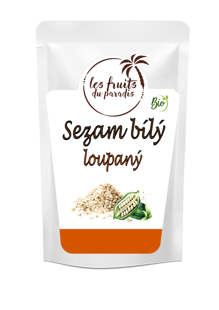 Sezam biely lúpaný BIO 500 g LES FRUITS DU PARADIS