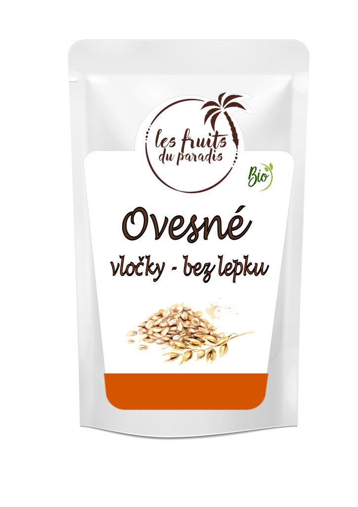 Bezlepkové ovsené vločky celé BIO 500 g LES FRUITS DU PARADIS