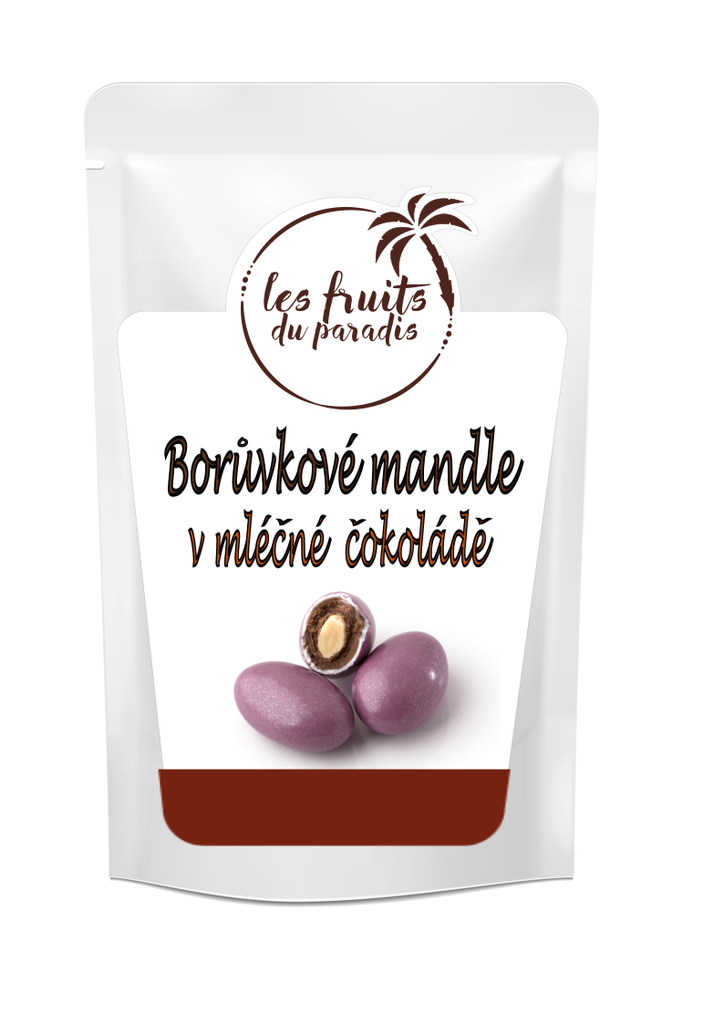 Mandle v čokoláde s čučoriedkovou polevou 200 g LES FRUITS DU PARADIS