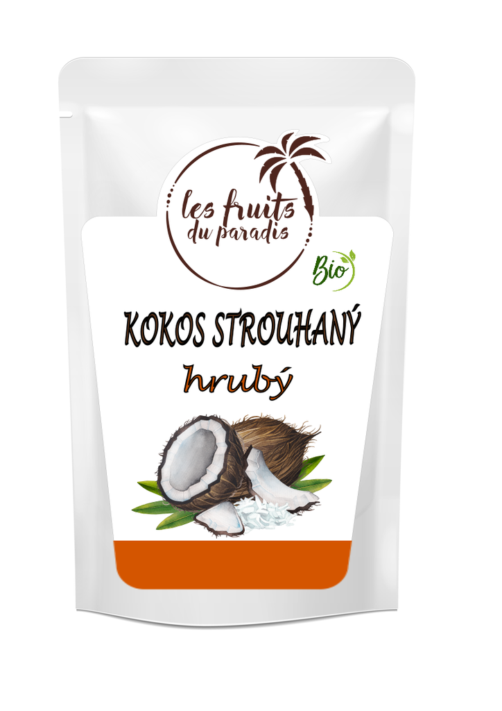 Kokos strúhaný hrubý BIO 200 g LES FRUITS DU PARADIS