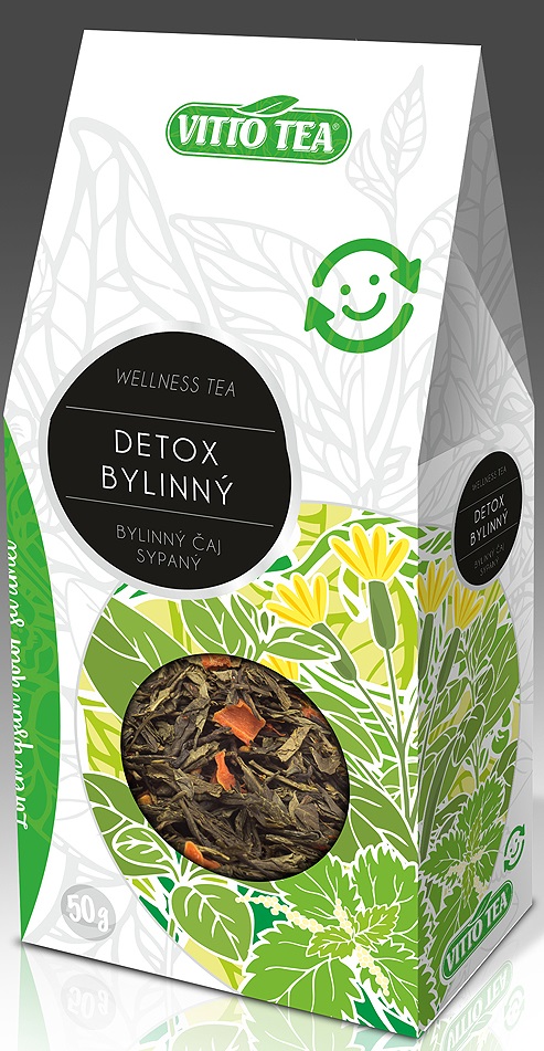 Wellness Detox bylinný sypaný čaj 50g Vitto Tea 50 g VITTO TEA