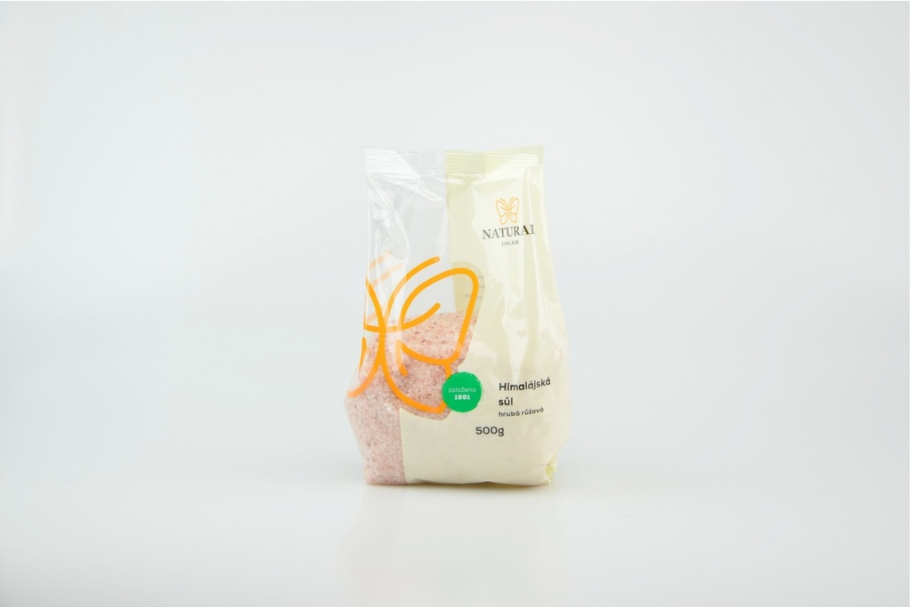 Soľ himalájská růžová hrubá 500g Natural Jihlava 500 g NATURAL JIHLAVA