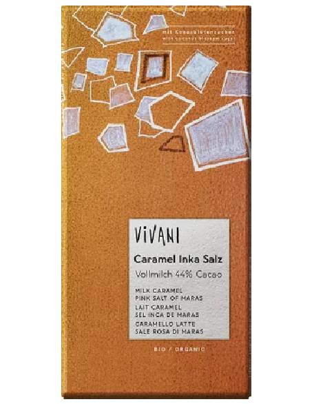 Mliečna čokoláda s karamelom a soľou BIO 80 g VIVANI VIVANI