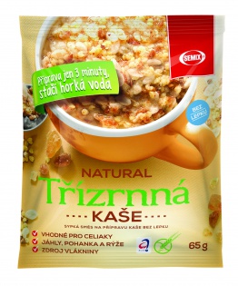 Trojzrnná kaša natural 65 g SEMIX