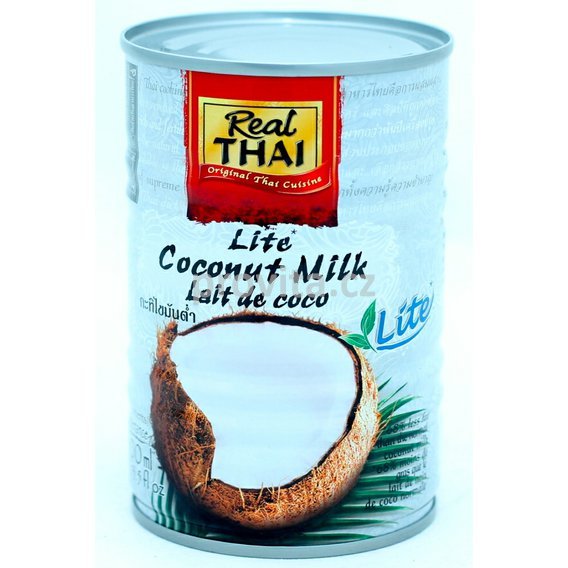 KOKOSOVÉ MLIEKO LITE EXTRAKT 55% 400ml REAL THAI