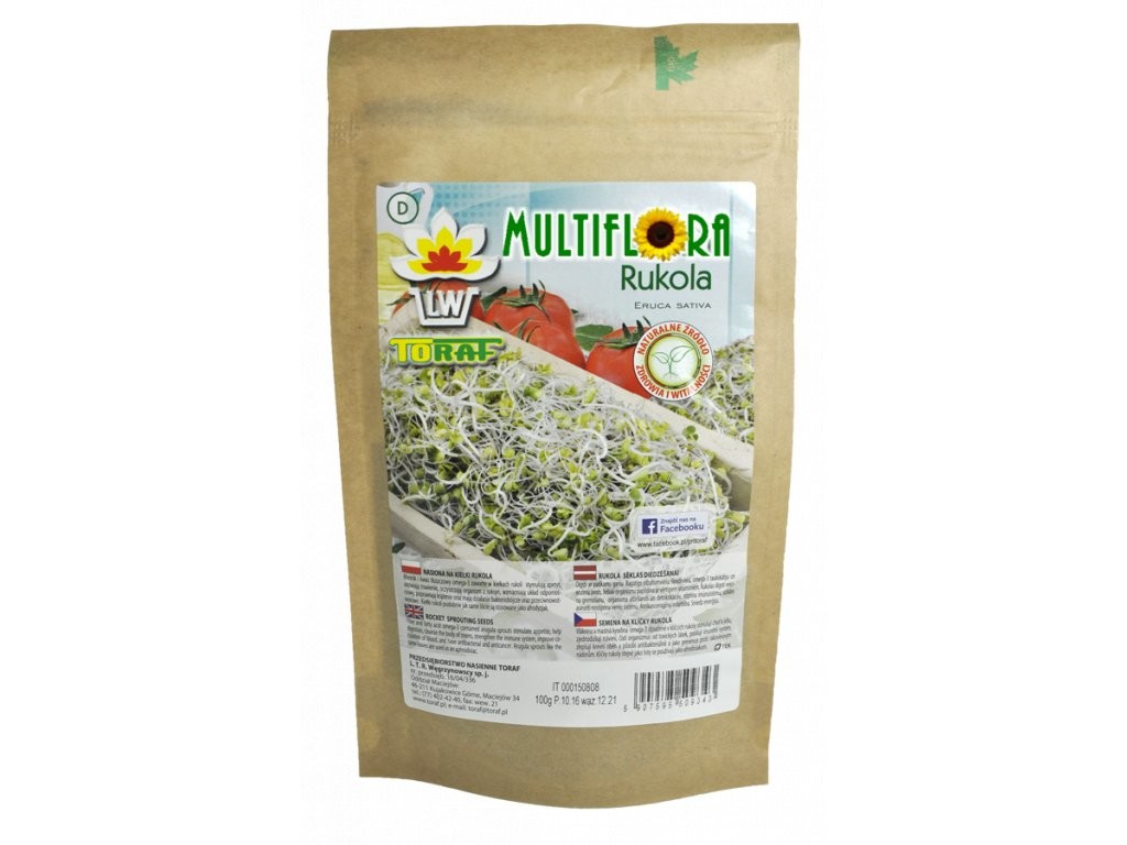RUCOLE - SEMIENKA PRE KLÍČENIE 100 g BIOMISKA