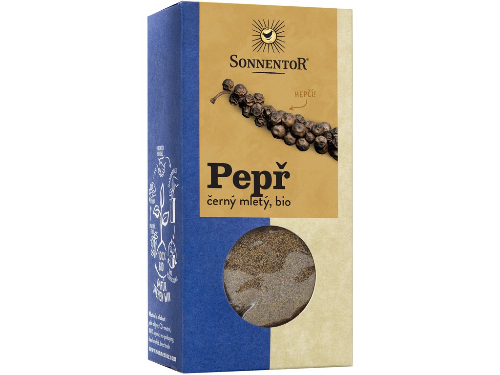 Čierne mleté korenie BIO 50 g SONNENTOR