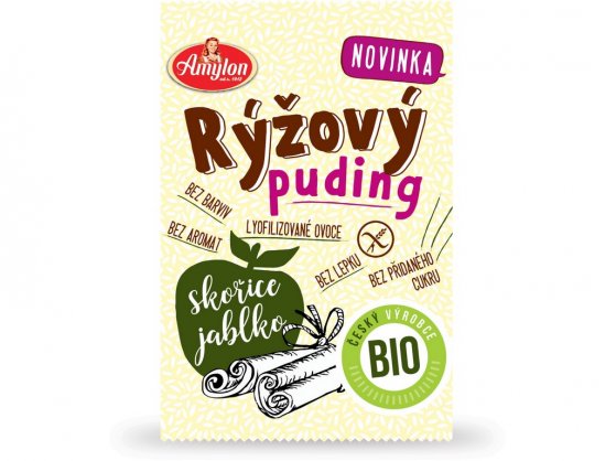 Ryžový puding s jablkami a korením BIO 40 g AMYLON