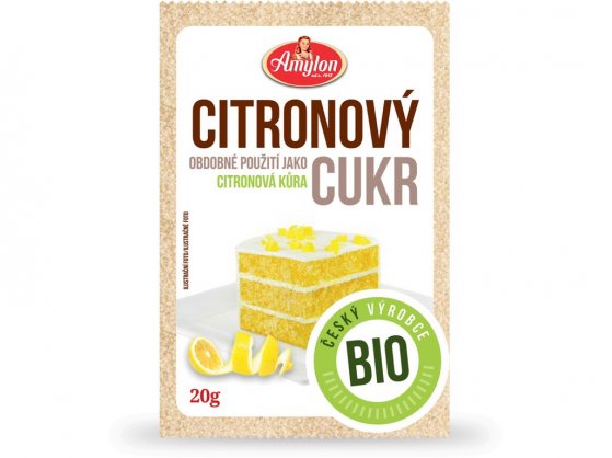 Citrónový cukor BIO 20 g AMYLON