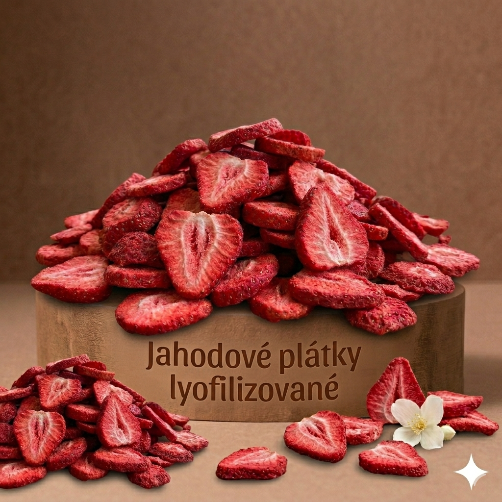 Lyofilizované plátky jahôd 8 kg LES FRUITS DU PARADIS