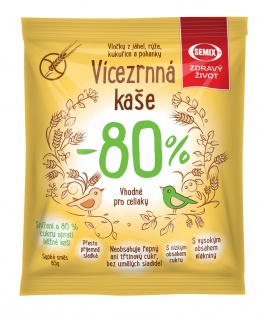 Viaczrnná kaša - 80% bezlepková 65g, SEMIX 65 g SEMIX