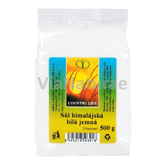 Sůl himálajská bílá jemná 500 g COUNTRY LIFE