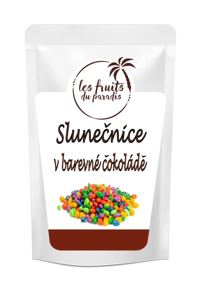 Slnečnice vo farebnej čokoláde 500 g LES FRUITS DU PARADIS