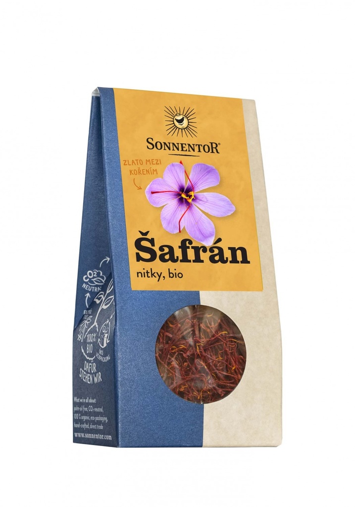 Šafrán nitky bio 1 g SONNENTOR