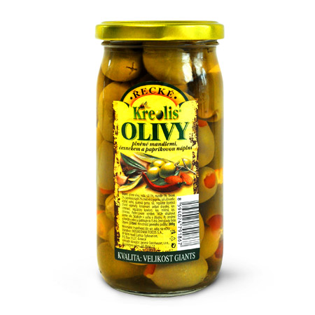 Plnené olivy MIX 350 g KREOLIS