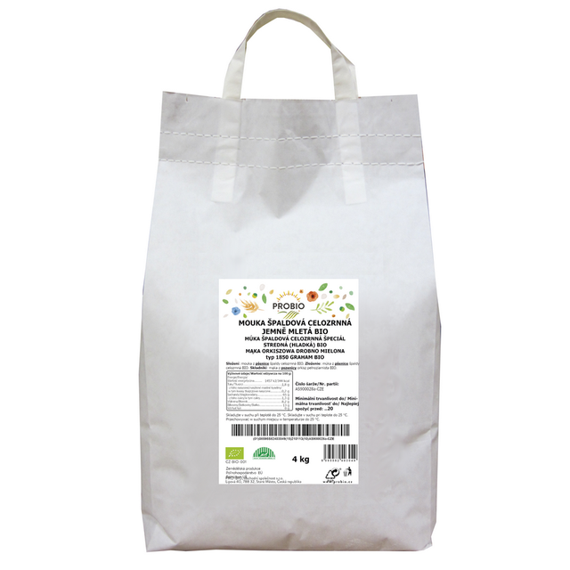 GASTRO - Hrubo mletá celozrnná špaldová múka BIO 4 kg PROBIO