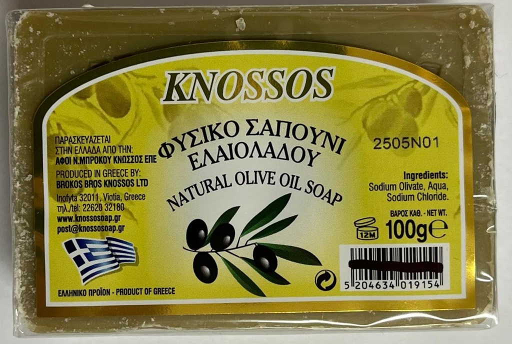 Olivové mydlo zelené 100 g KNOSSOS