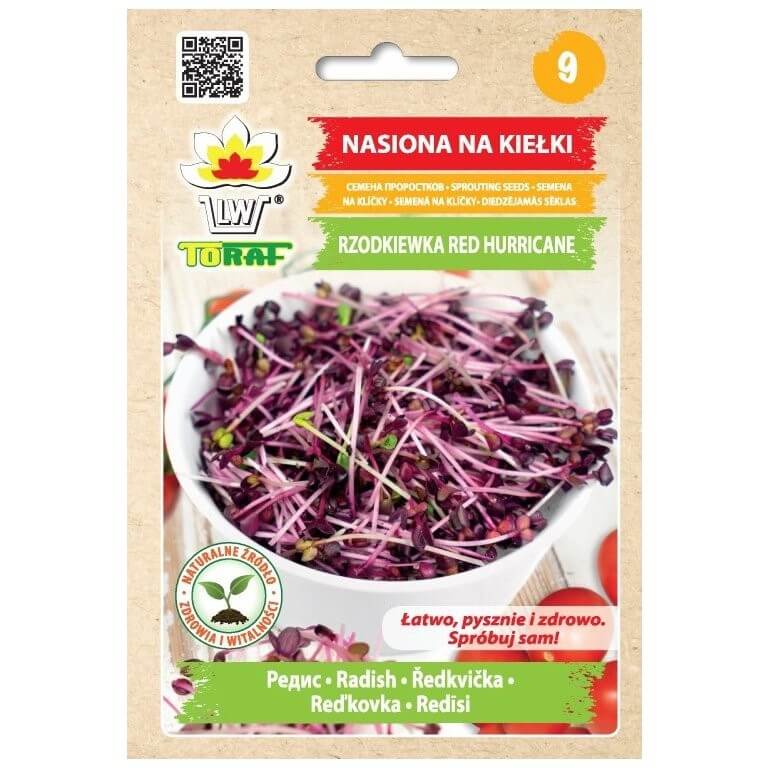 Reďkovka Red Hurricane - semená na klíčenie 10 g BIOMISKA