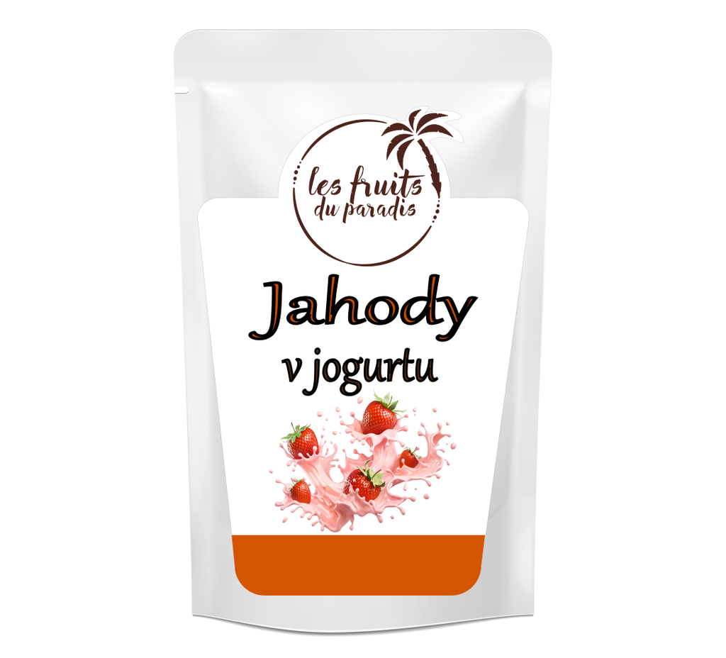 Mrazom sušené jahody v jogurte 200 g LES FRUITS DU PARADIS