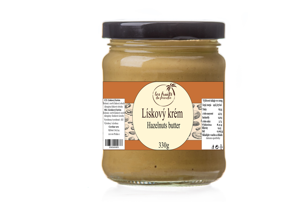 Lieskovoorieškový krém 330 g LES FRUITS DU PARADIS