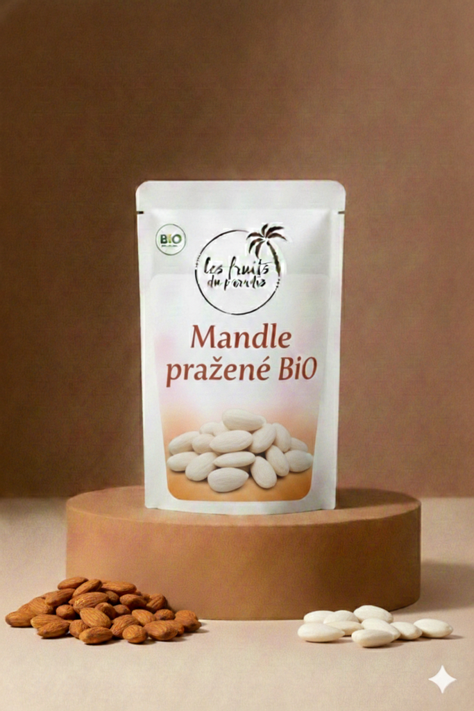 Blanšírované pražené mandle BIO 200 g LES FRUITS DU PARADIS