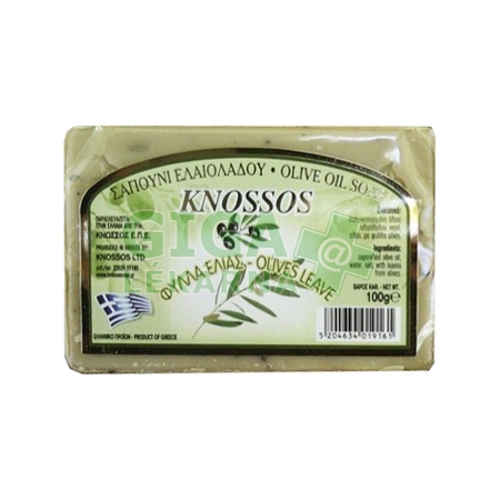 Olivové mydlo s olivovými listami 100 g KNOSSOS