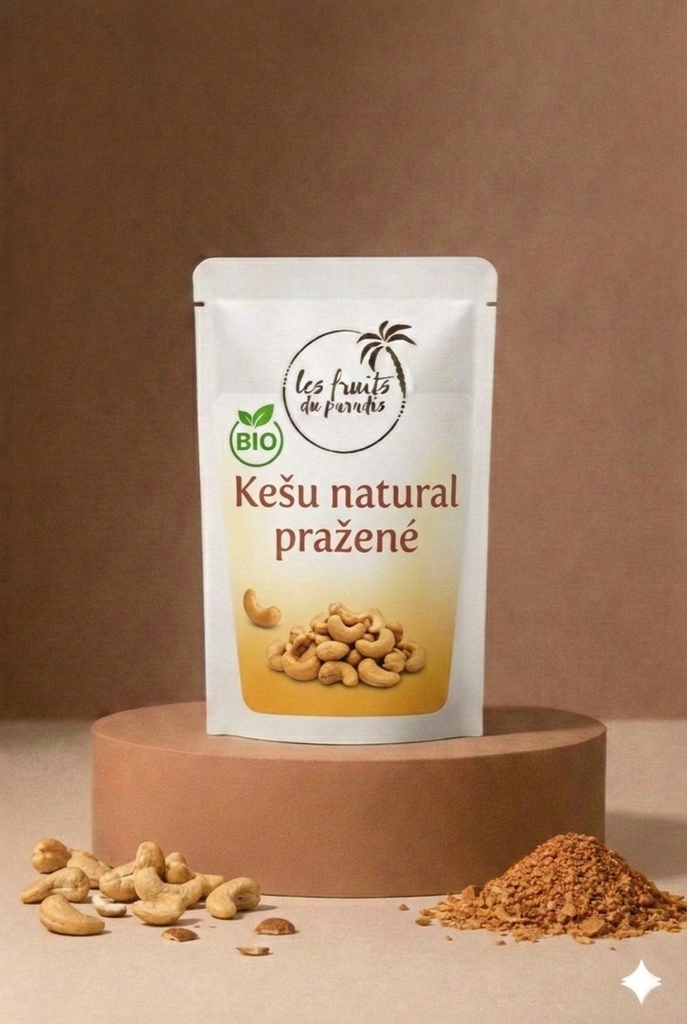 Kešu oriešky pražené nesolené BIO 500 g LES FRUITS DU PARADIS
