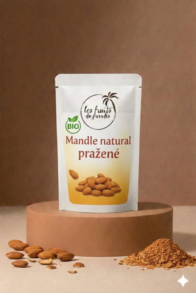 Mandle prírodné pražené BIO 200 g LES FRUITS DU PARADIS