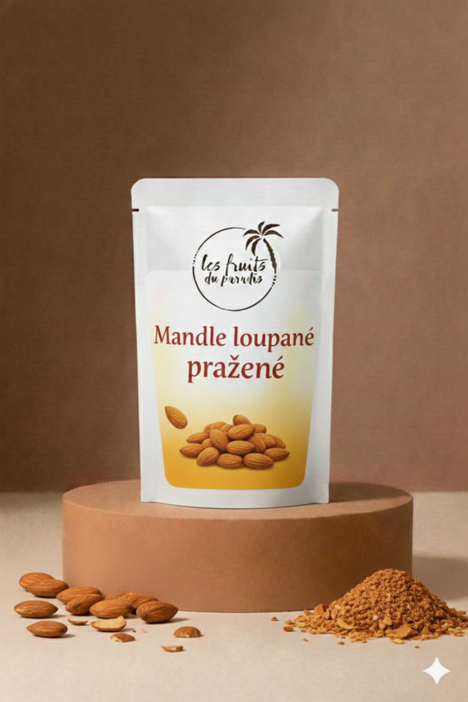 Pražené lúpané mandle 1 kg LES FRUITS DU PARADIS
