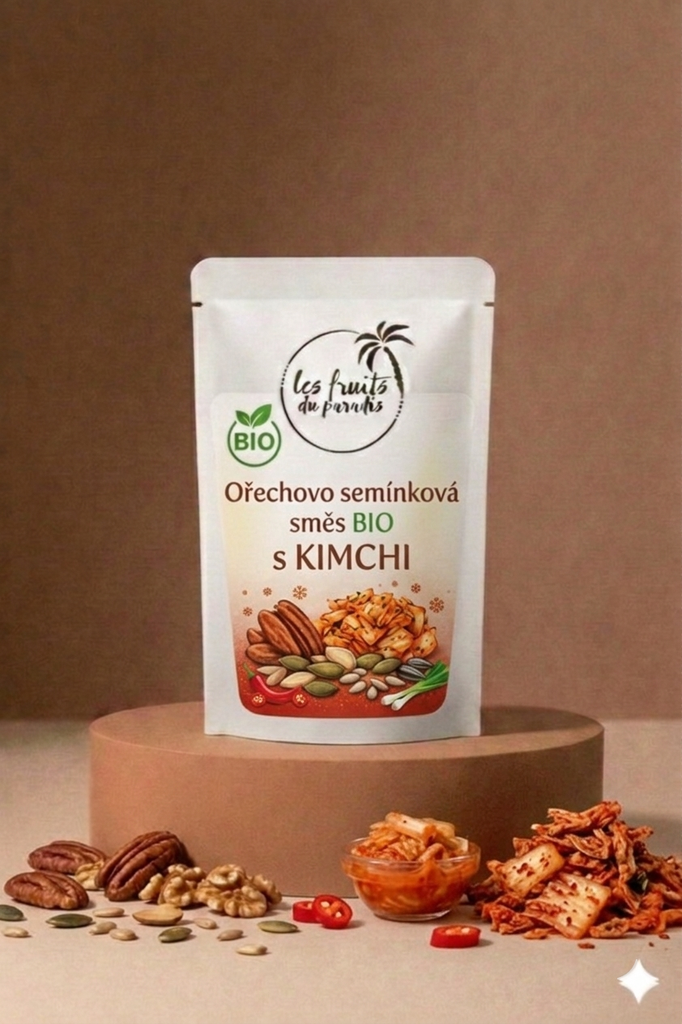 Zmes orechov a semien BIO s KIMCHI 300 g LES FRUITS DU PARADIS