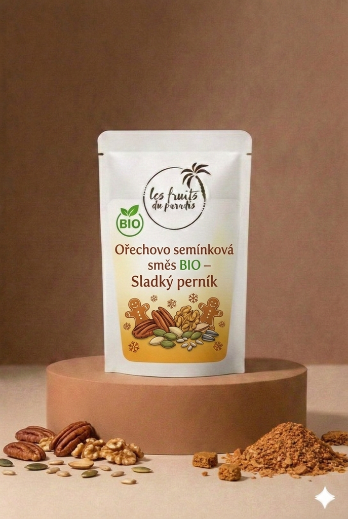 Zmes orechov a semien BIO - Sladký perník 300 g LES FRUITS DU PARADIS