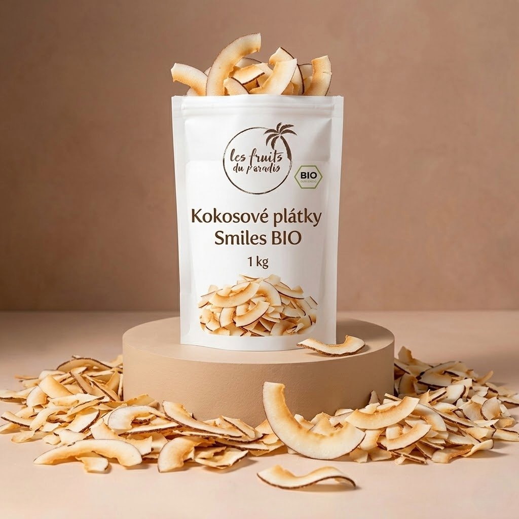 Kokosové plátky - Smiles BIO 500 g LES FRUITS DU PARADIS