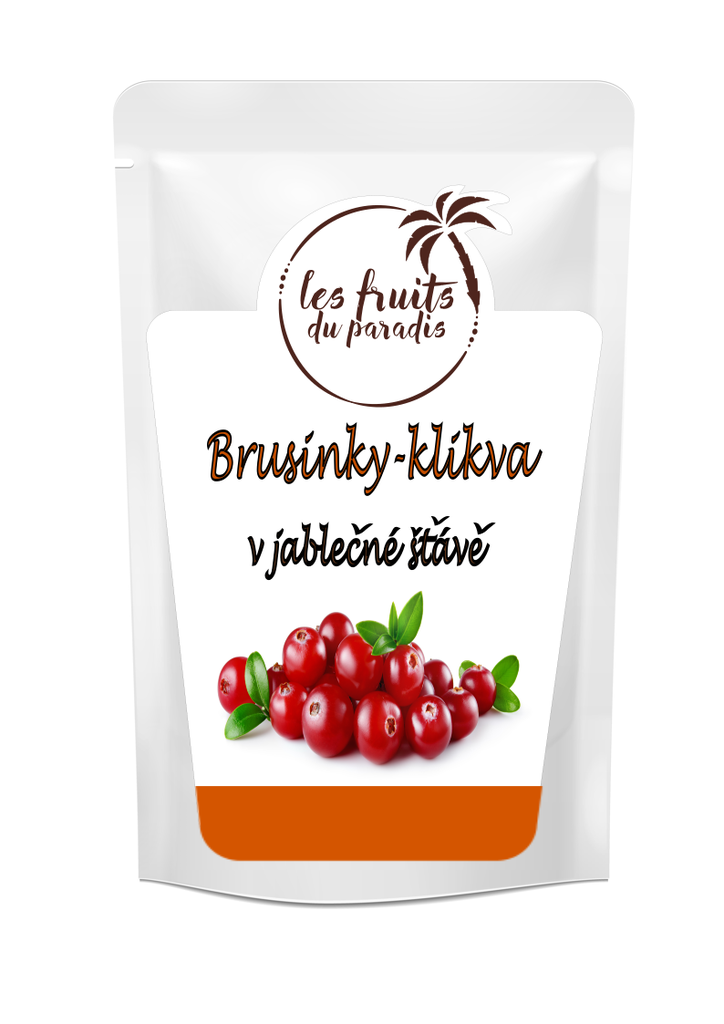 Brusnice (klikva) sladené jablkovou šťavou 500 g LES FRUITS DU PARADIS