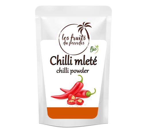 [640-1] Mleté chilli BIO 500 g LES FRUITS DU PARADIS