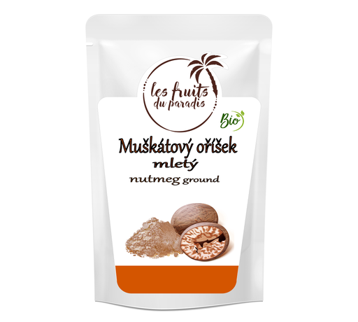 [646-1] Muškátový oriešok mletý BIO 125 g LES FRUITS DU PARADIS