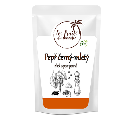 [650-1] Čierne mleté korenie Bio 125g 125 g LES FRUITS DU PARADIS