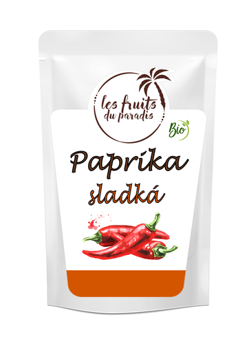 [672-1] Mletá sladká paprika BIO 500 g LES FRUITS DU PARADIS