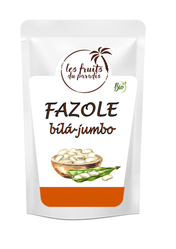 [127-1] Biela fazuľa jumbo BIO 500 g LES FRUITS DU PARADIS