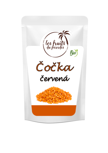 [139-1] Šošovica červená Bio 500 g LES FRUITS DU PARADIS