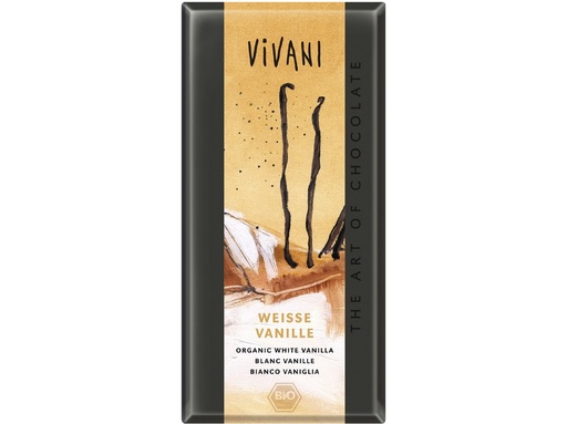 [4231] Biela čokoláda s vanilkou Bio 80g Vivani 80 g VIVANI