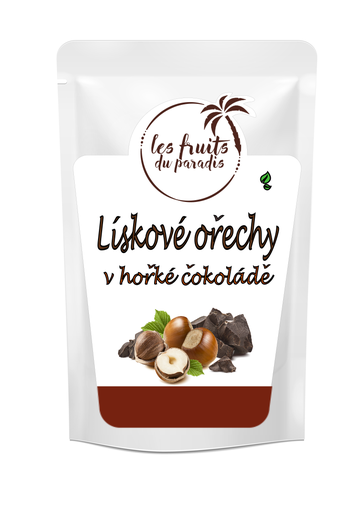 [941-1] Lieskové oriešky v horkej čokoláde 500 g LES FRUITS DU PARADIS