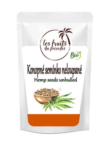 [859-1] Konopné semienko nelúpané BIO 1 kg LES FRUITS DU PARADIS