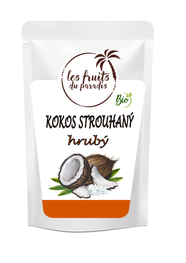 [147-1] Kokos strúhaný hrubý BIO 200 g LES FRUITS DU PARADIS