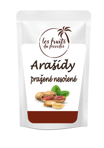 [271-1] Arašidy pražené nesolené 38/42 200 g LES FRUITS DU PARADIS