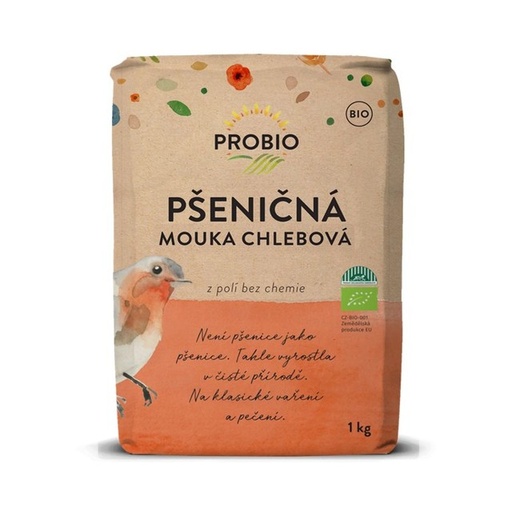 [P002] Pšeničná múka chlebová BIO 1kg, 1 kg PROBIO
