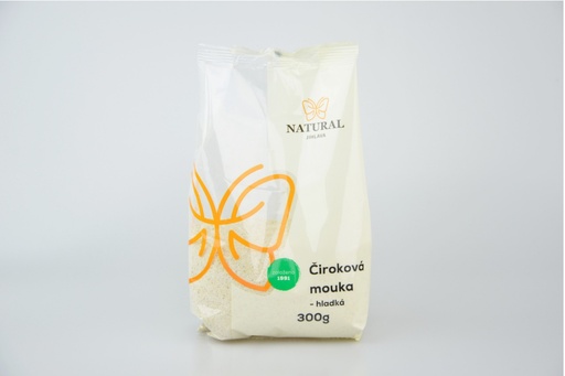 [12456] Ciroková múka hladká jemne mletá 300 g NATURAL JIHLAVA