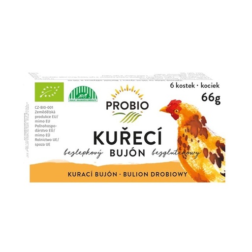[P5877] Bujón kurací kostky 6x0,5L  BIO 66 g PROBIO